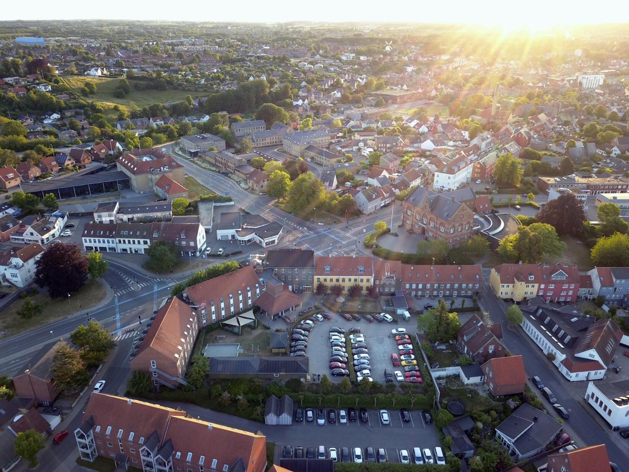 Stoberiet Hostel สเวนด์บอร์ก ภายนอก รูปภาพ Aerial view
